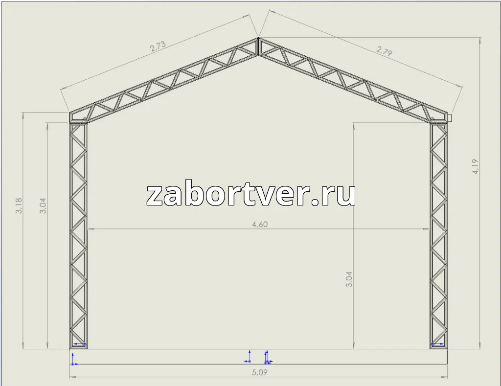 Металлические навесы для техники и каркасные гаражи на участок в Твери и области: Заказать с монтажом